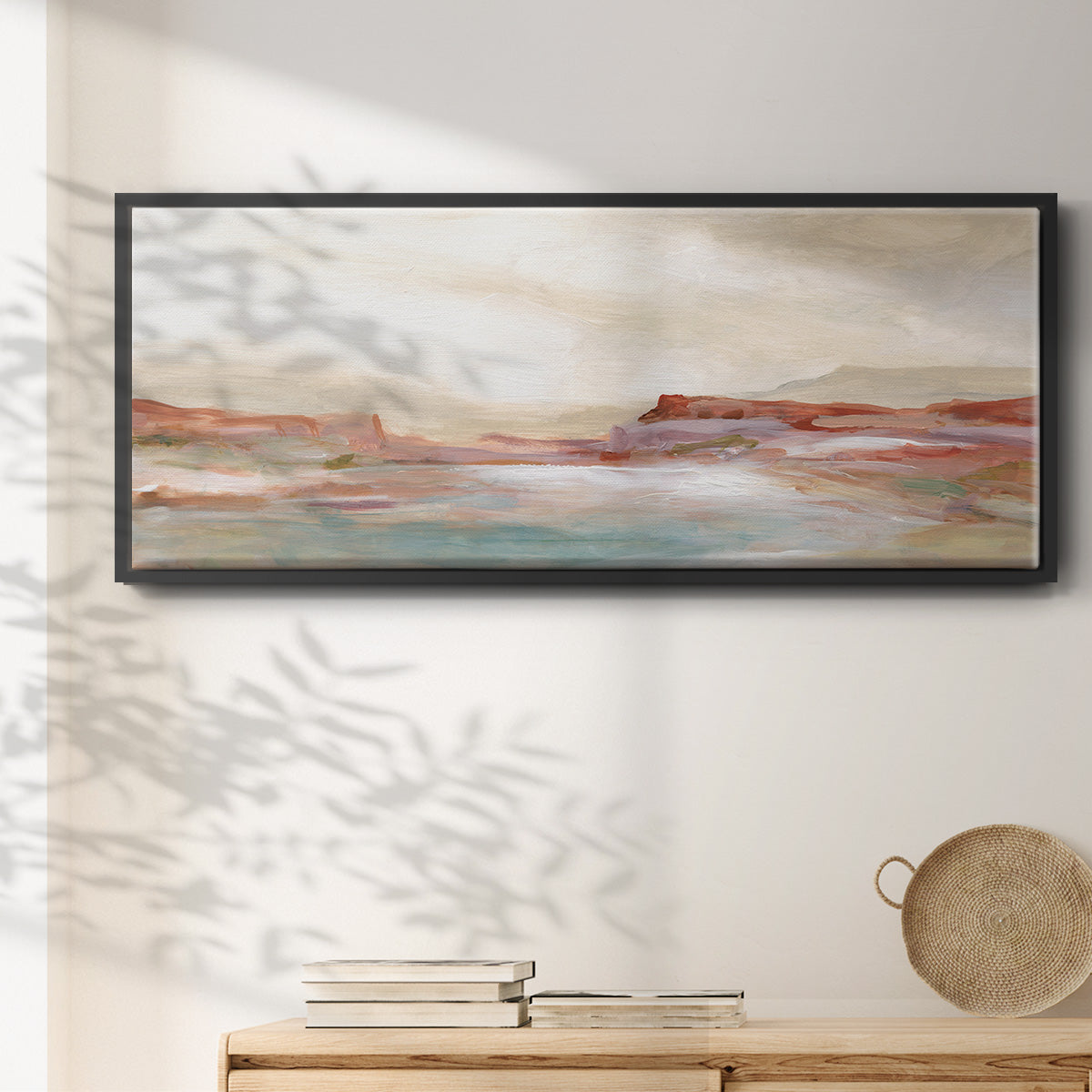 Twilight Desert Mirage - Floater Framed Canvas Print