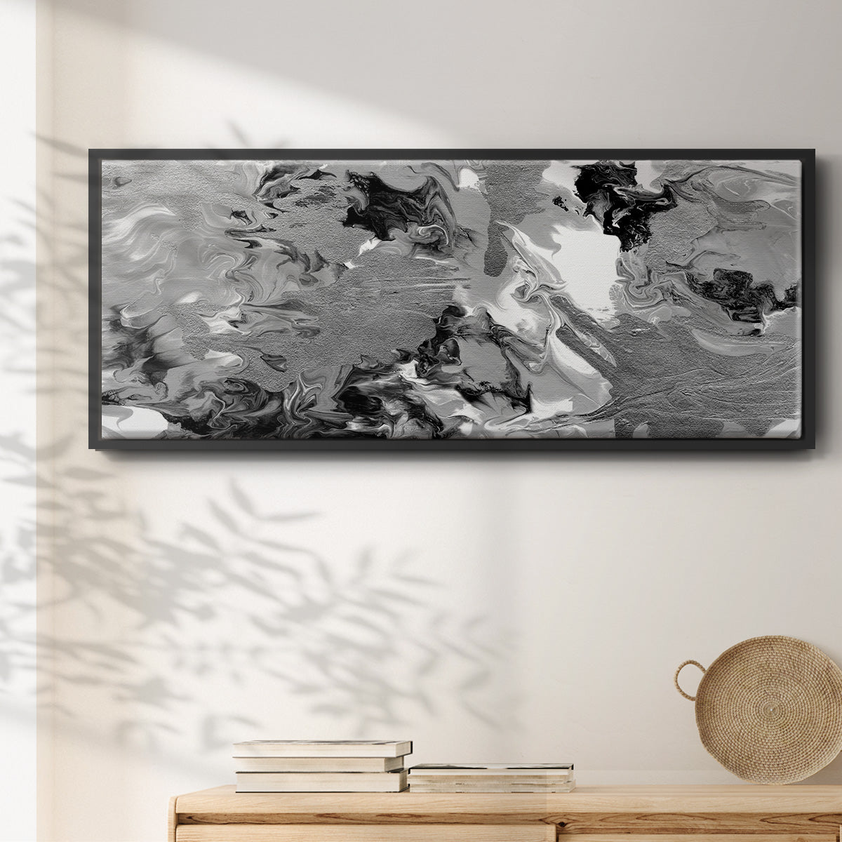 Rich Marble - Floater Framed Canvas Print