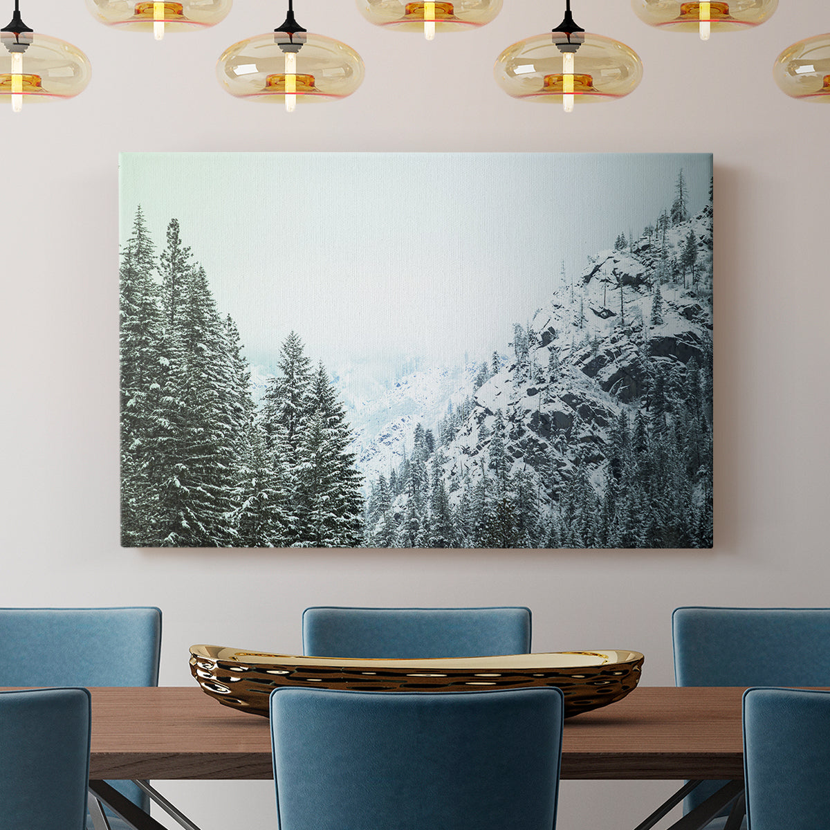 Snowfall in Cascadia II V1 - Canvas Art Print