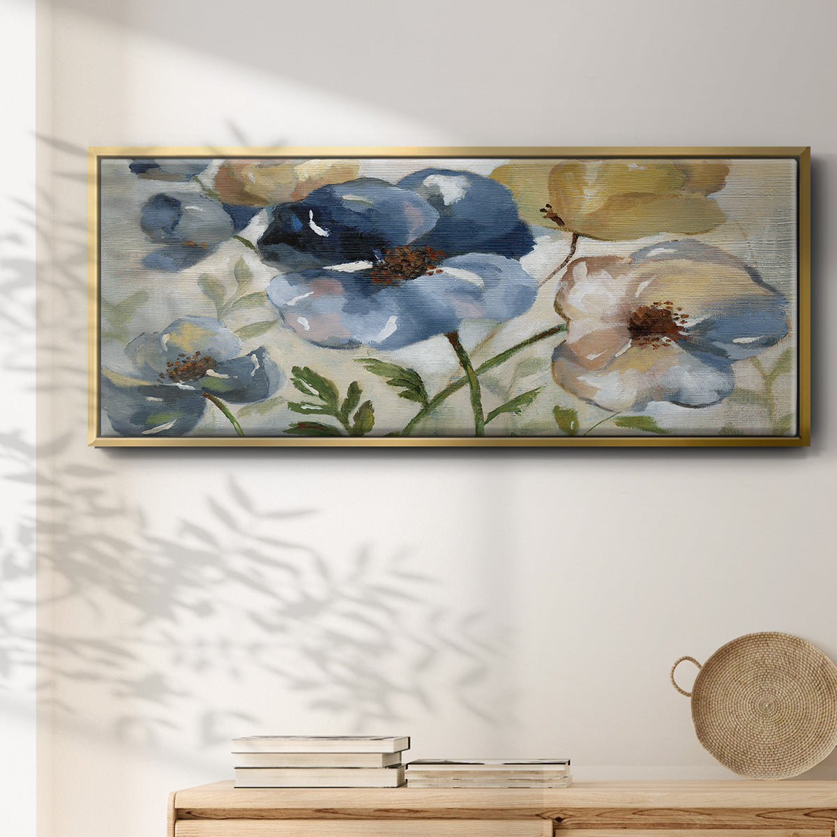 Winter Blooms - Floater Framed Canvas Print