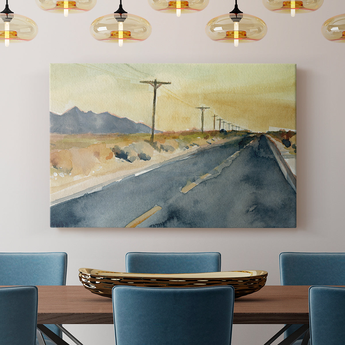 Deserted Highway II - Canvas Art Print