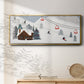 Ski Slope Collection D - Floater Framed Canvas Print