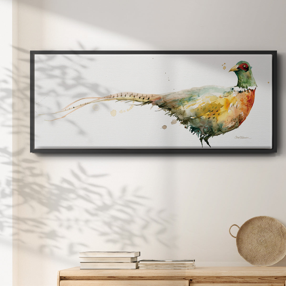 Harvest Pheasant - Floater Framed Canvas Print