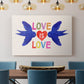 Love Loudly Collection A - Canvas Art Print