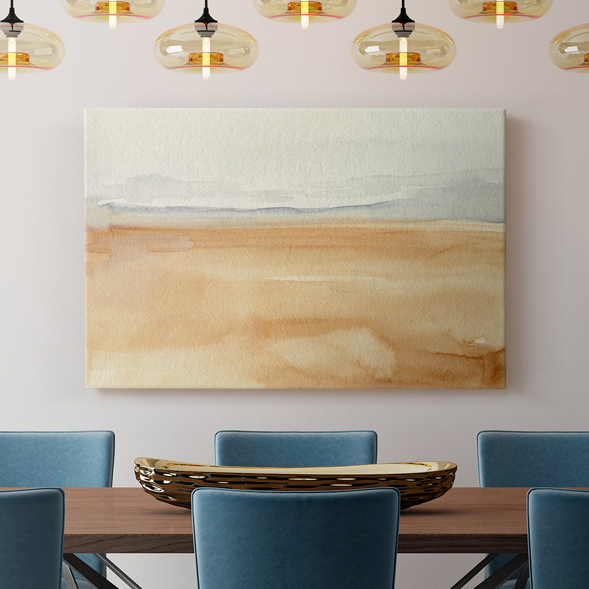 Ash Blue Horizon I - Canvas Art Print