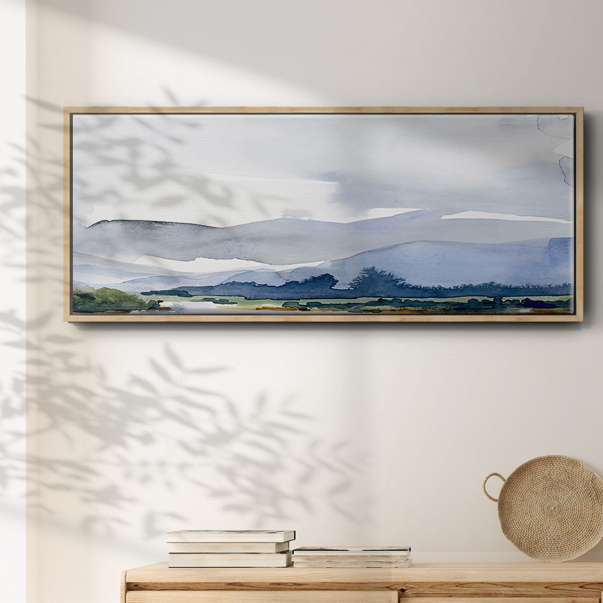 Blue Ridge I - Floater Framed Canvas Print