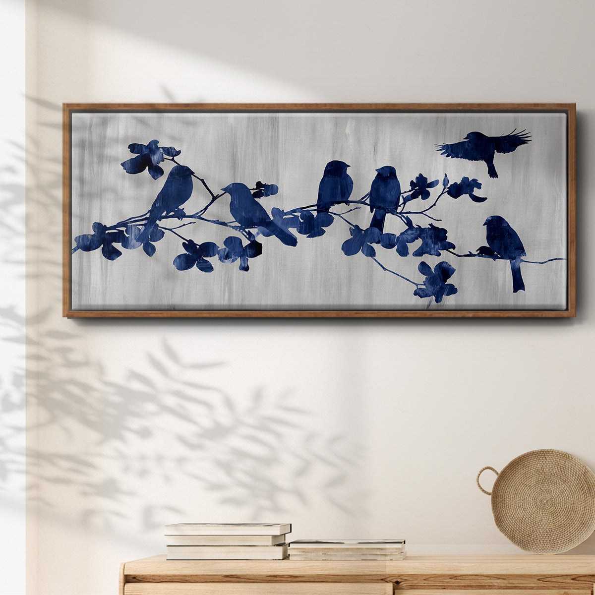 Indigo Hangout - Floater Framed Canvas Print