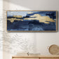 Gilded Indigo Sea II - Floater Framed Canvas Print