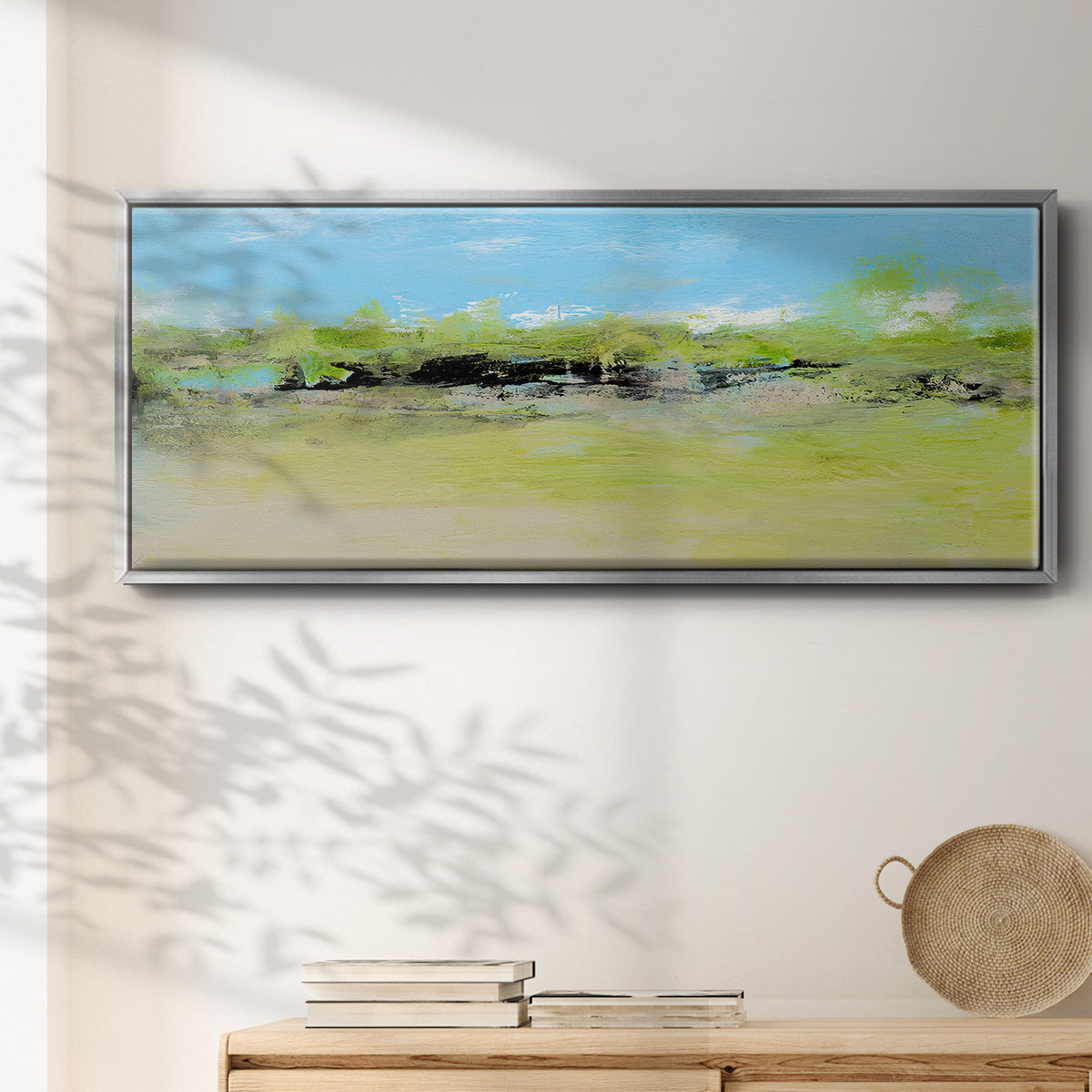 From the Terrace I - Floater Framed Canvas Print