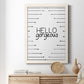 Hello Gorgeous - Premium Canvas Framed in Barnwood - Ready to Hang