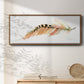 Tail Feather IV - Floater Framed Canvas Print