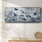 Inky Indigo - Floater Framed Canvas Print