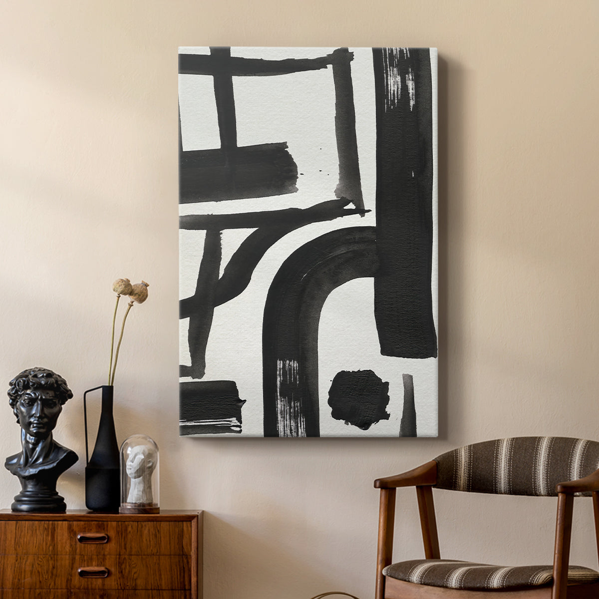 Inkwell Intersect I - Canvas Art Print