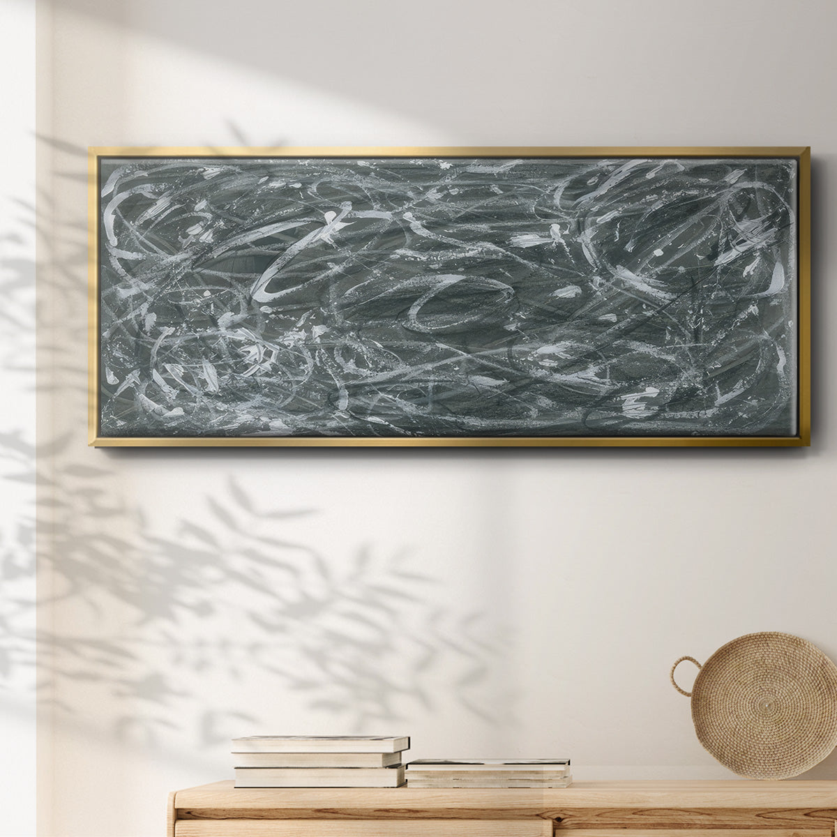 Static Scramble II - Floater Framed Canvas Print