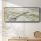 Watercolor Waves I - Floater Framed Canvas Print