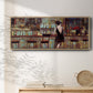 Elegant in Black - Floater Framed Canvas Print