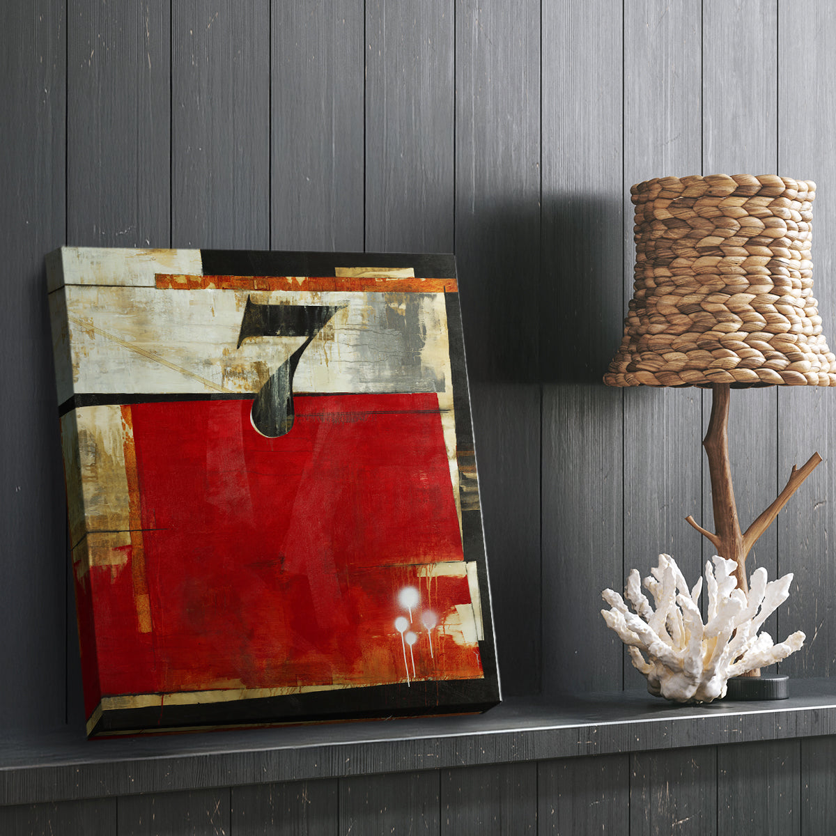 Lucky No. 7 - Canvas Art Print