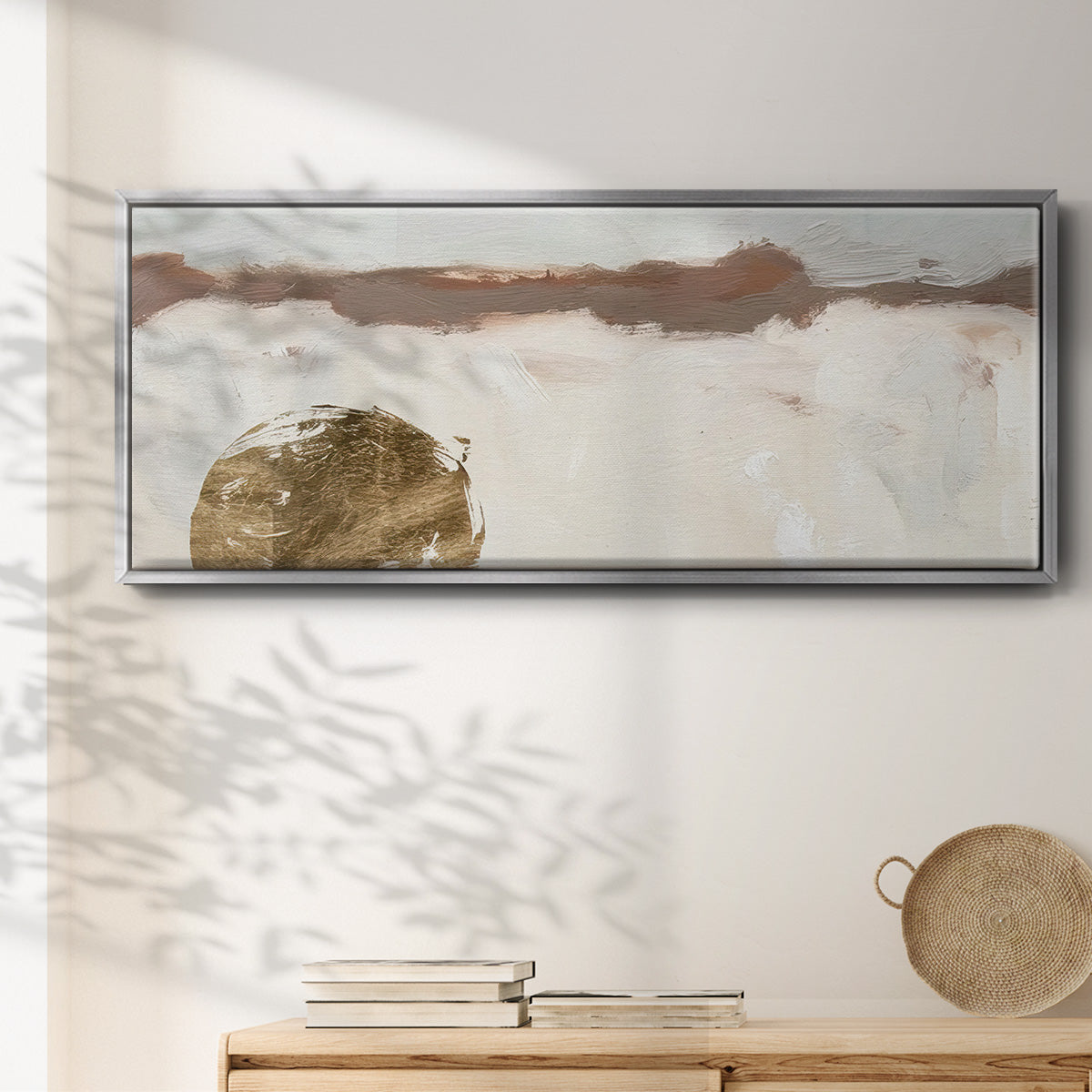 Winter Medallion I - Floater Framed Canvas Print