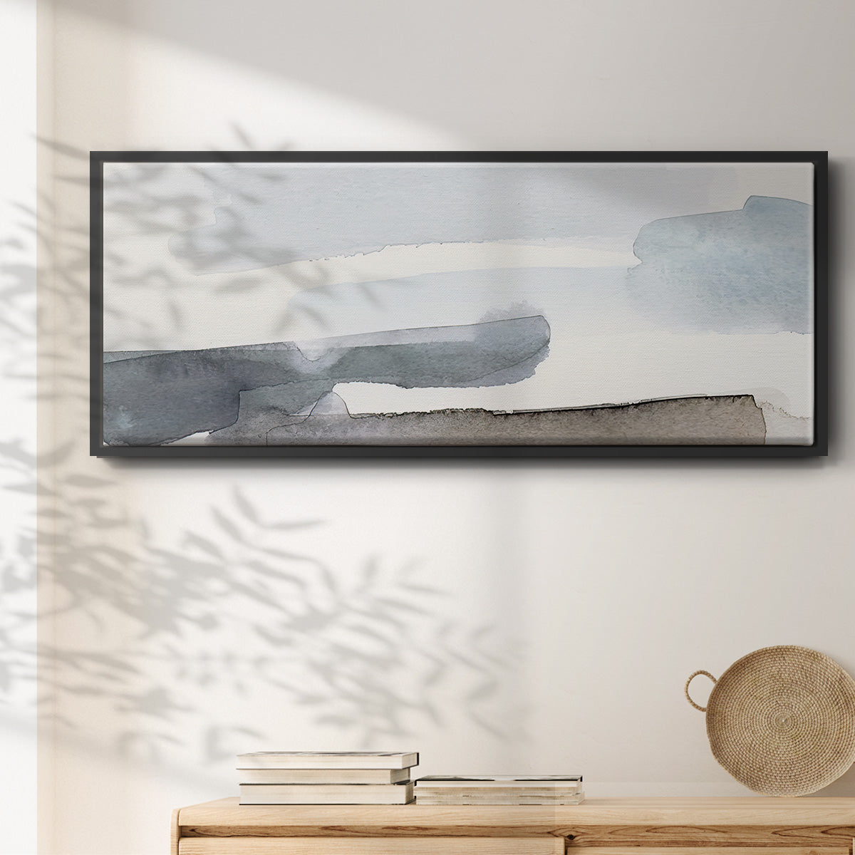Coastal Tones IV - Floater Framed Canvas Print