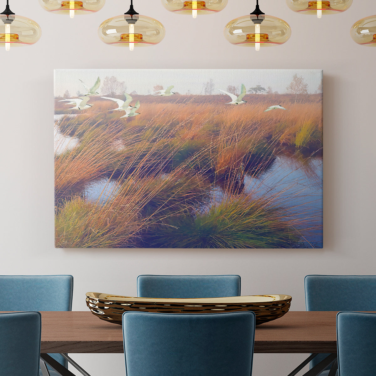 Marshland Hues II - Canvas Art Print