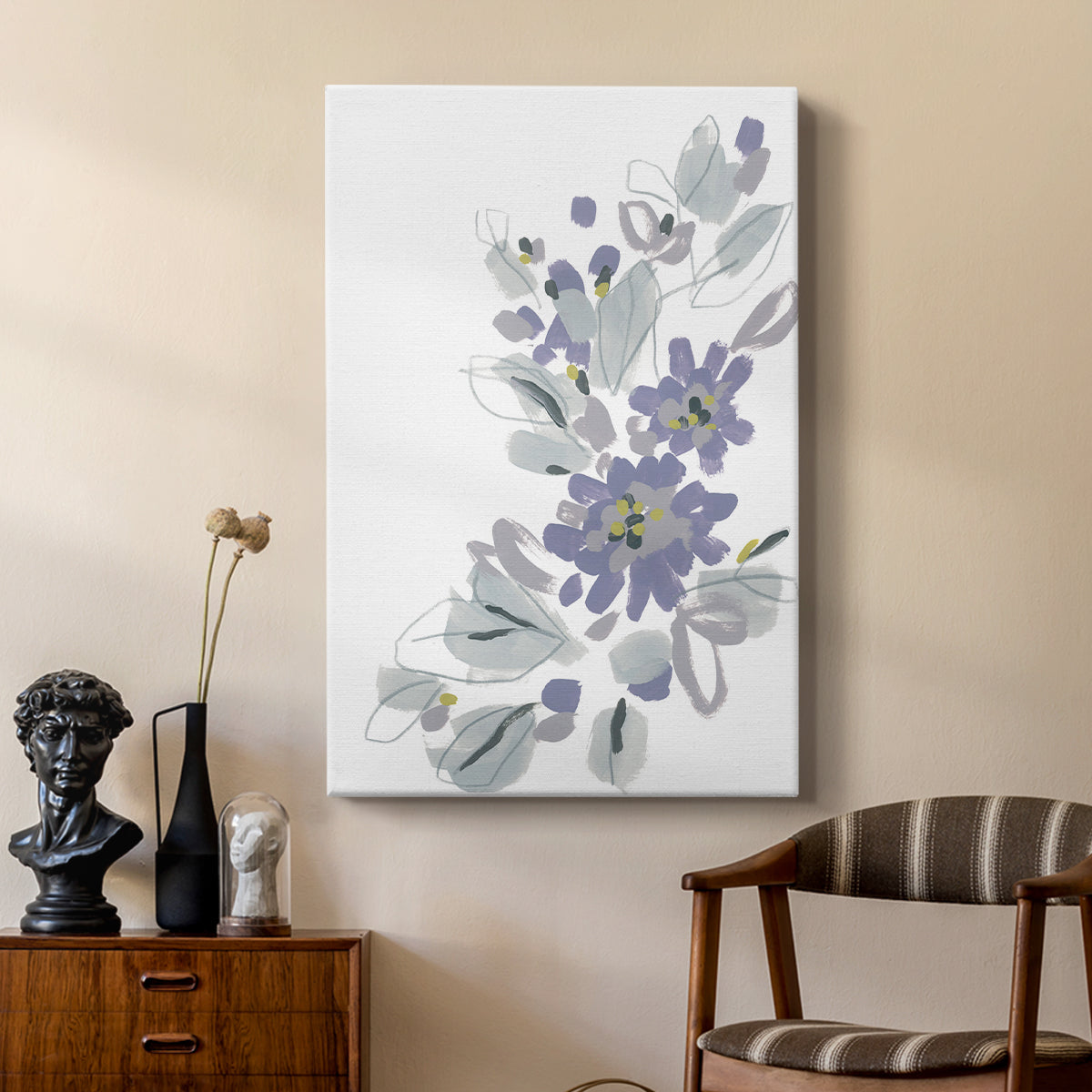 Periwinkle Patch II - Canvas Art Print