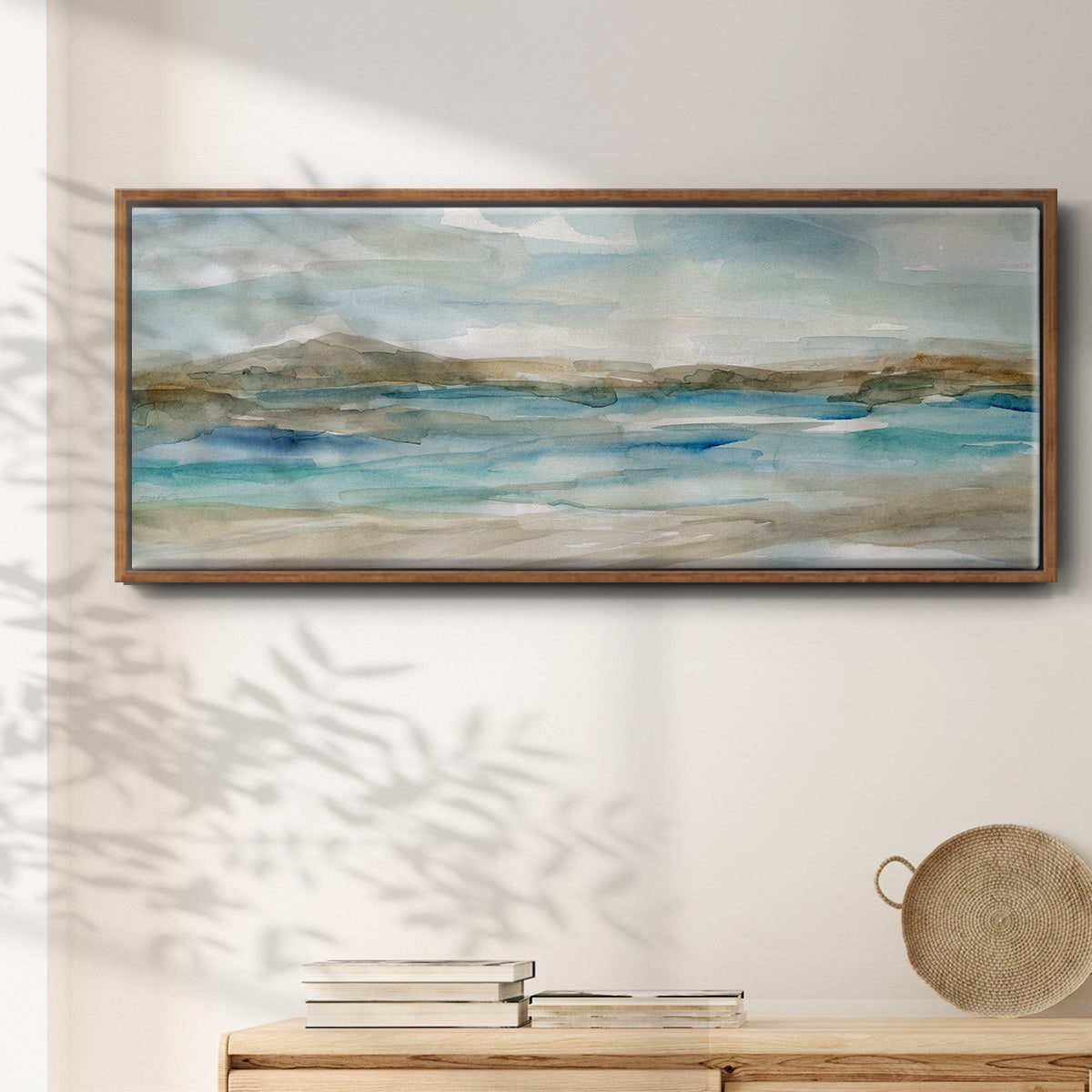 Peaceful Beach II - Floater Framed Canvas Print