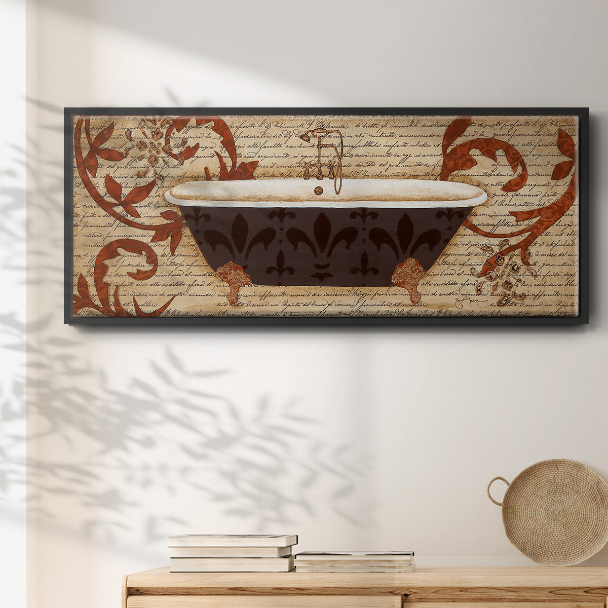 Renaissance Bath II - Floater Framed Canvas Print