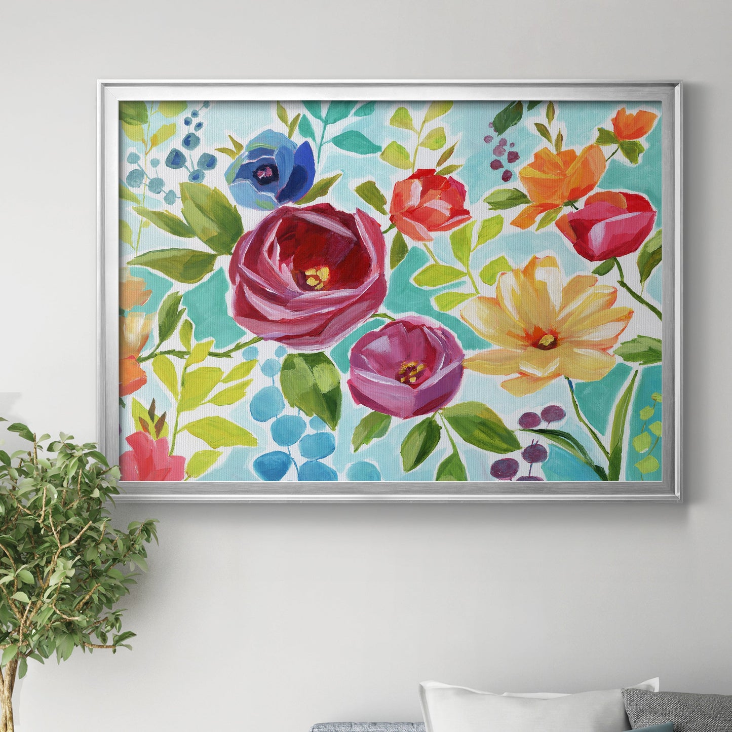 Modern Garden IV Premium Classic Framed Canvas - Ready to Hang