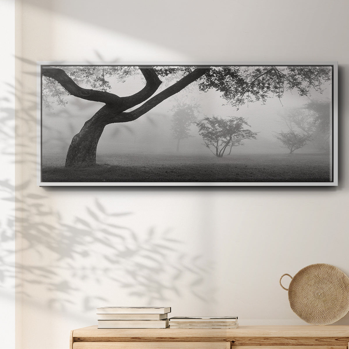Morning Mist, Farmington Hills, Michigan - Floater Framed Canvas Print