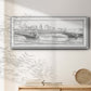 Pont Mirabeau - Floater Framed Canvas Print