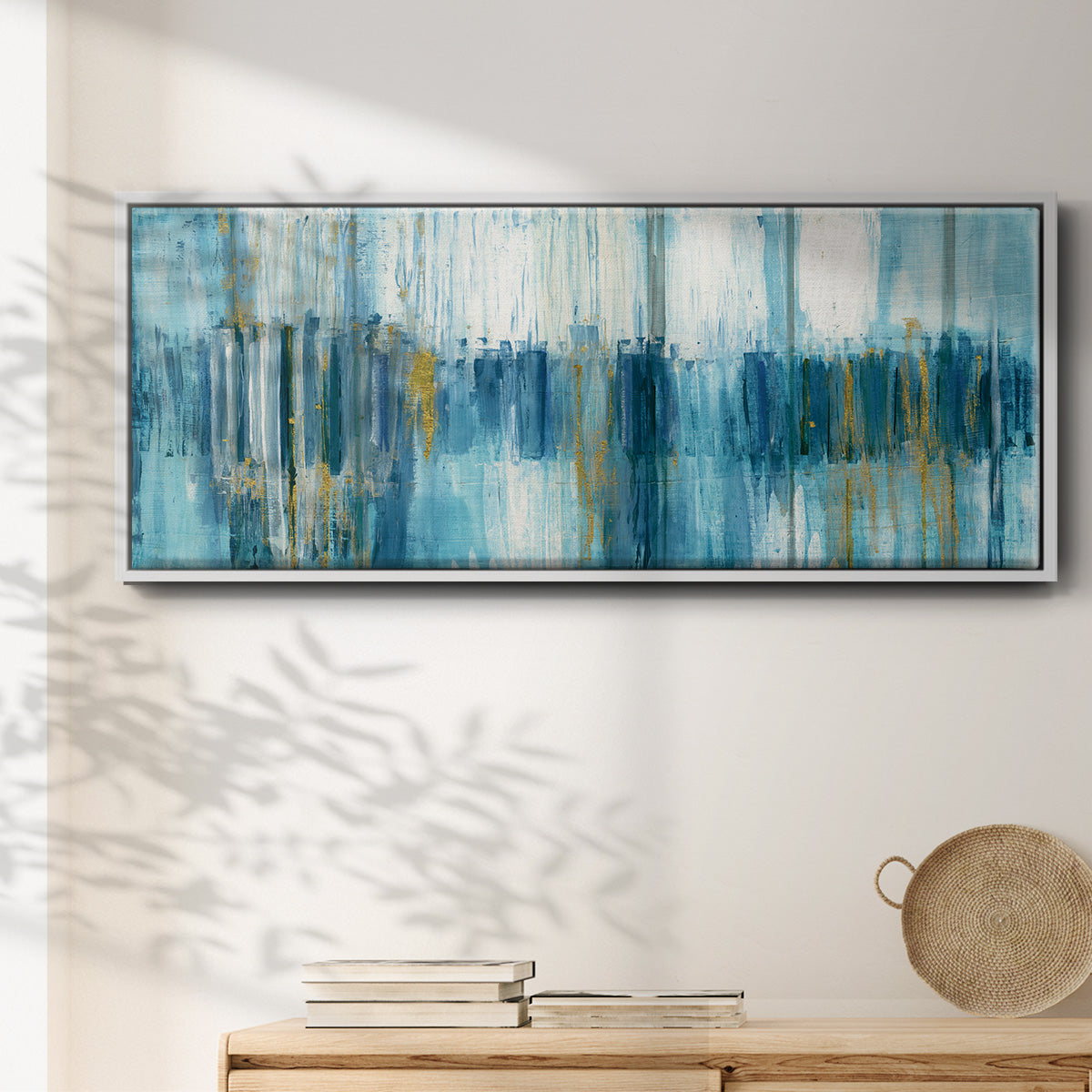 Abstract Saturnia - Floater Framed Canvas Print