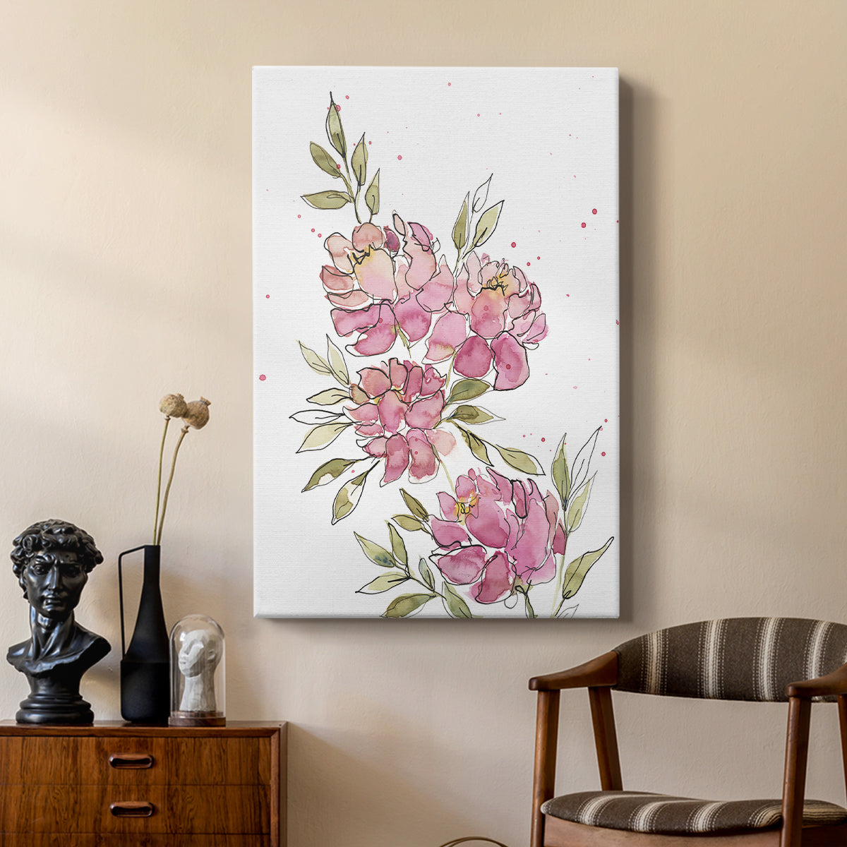 Watercolor Blooms I - Canvas Art Print