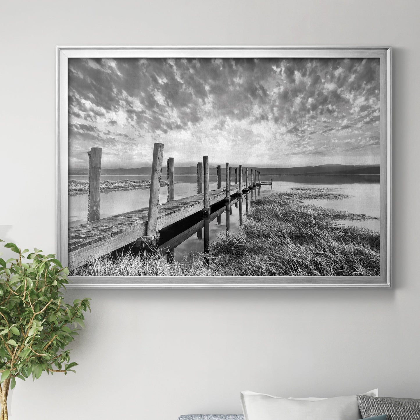 Sunset Contemplation Premium Classic Framed Canvas - Ready to Hang