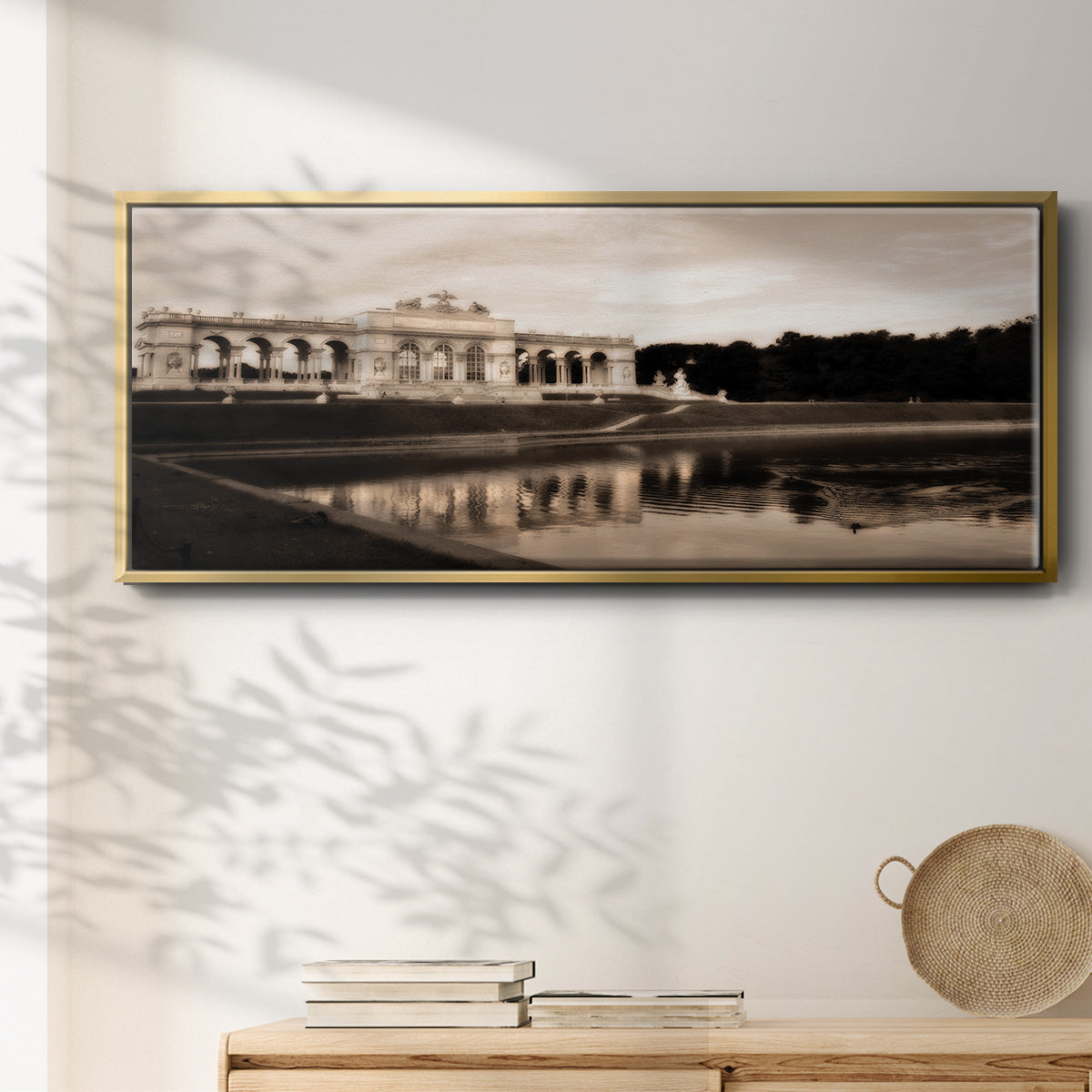Gloriette Schonbrunn - Floater Framed Canvas Print