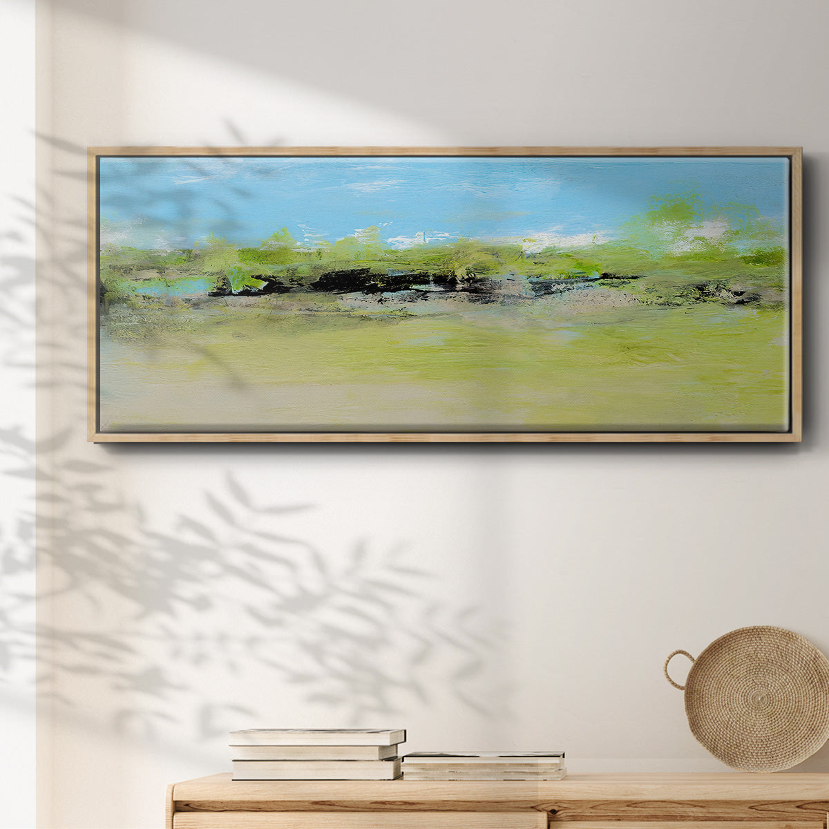 From the Terrace I - Floater Framed Canvas Print