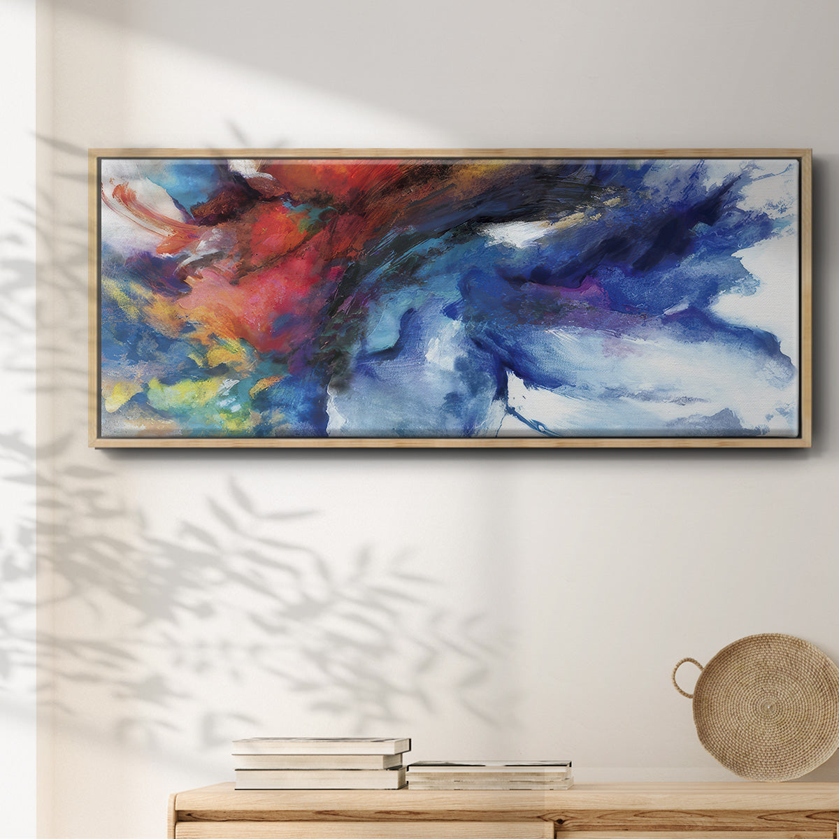 Color Burst  - Floater Framed Canvas Print