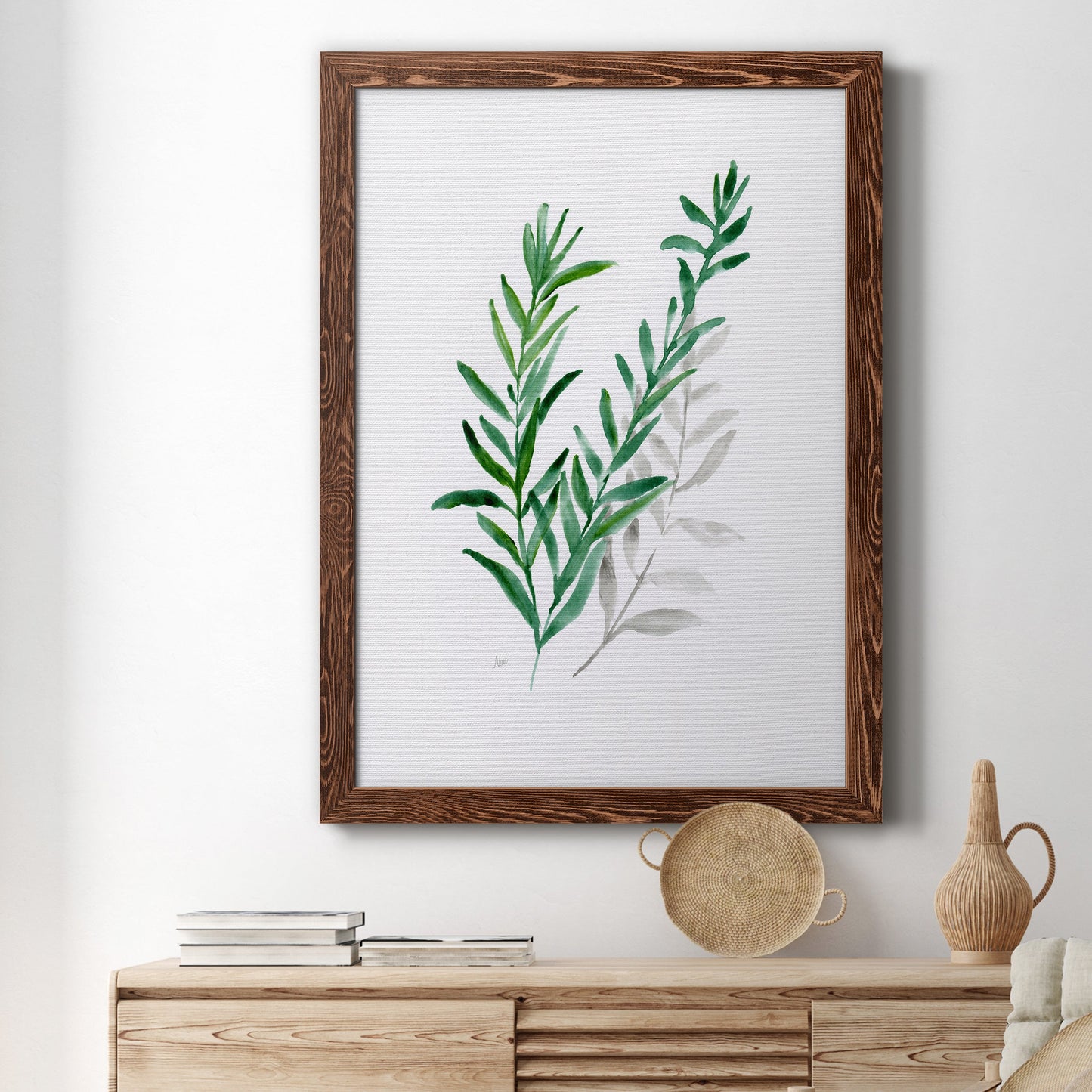Freshly Picked II - Barnwood Framed Canvas Print