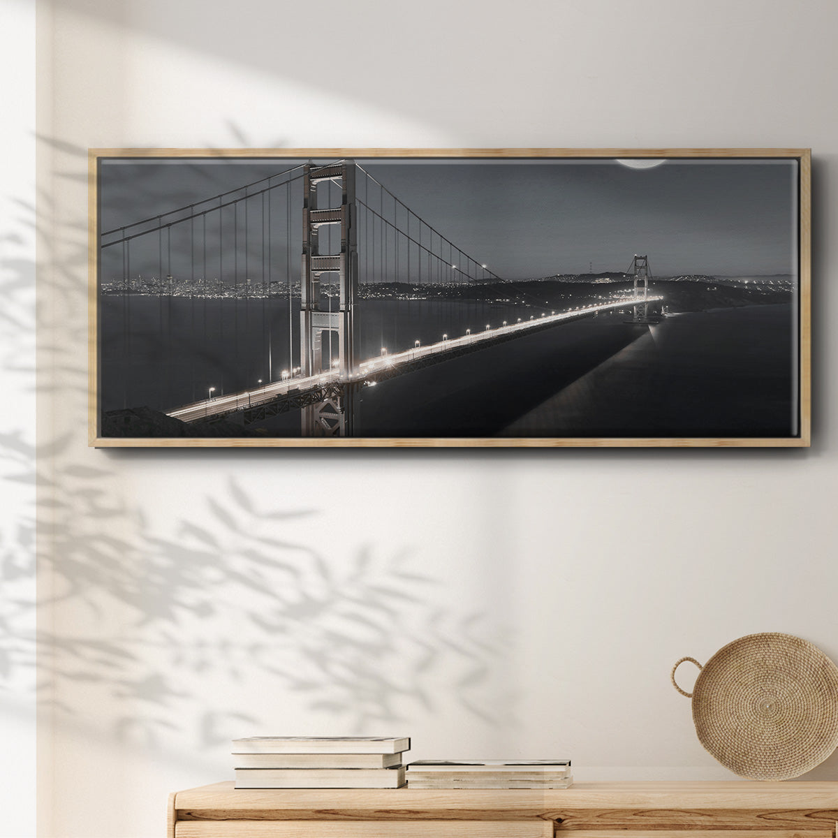 Moonrise - Floater Framed Canvas Print