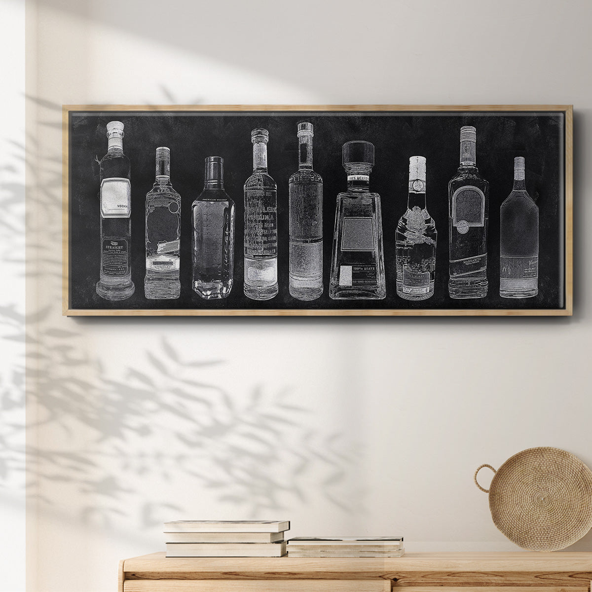 Bar Cart - Floater Framed Canvas Print