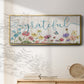 Grateful Sentiment Spring Wildflower Garden - Floater Framed Canvas Print