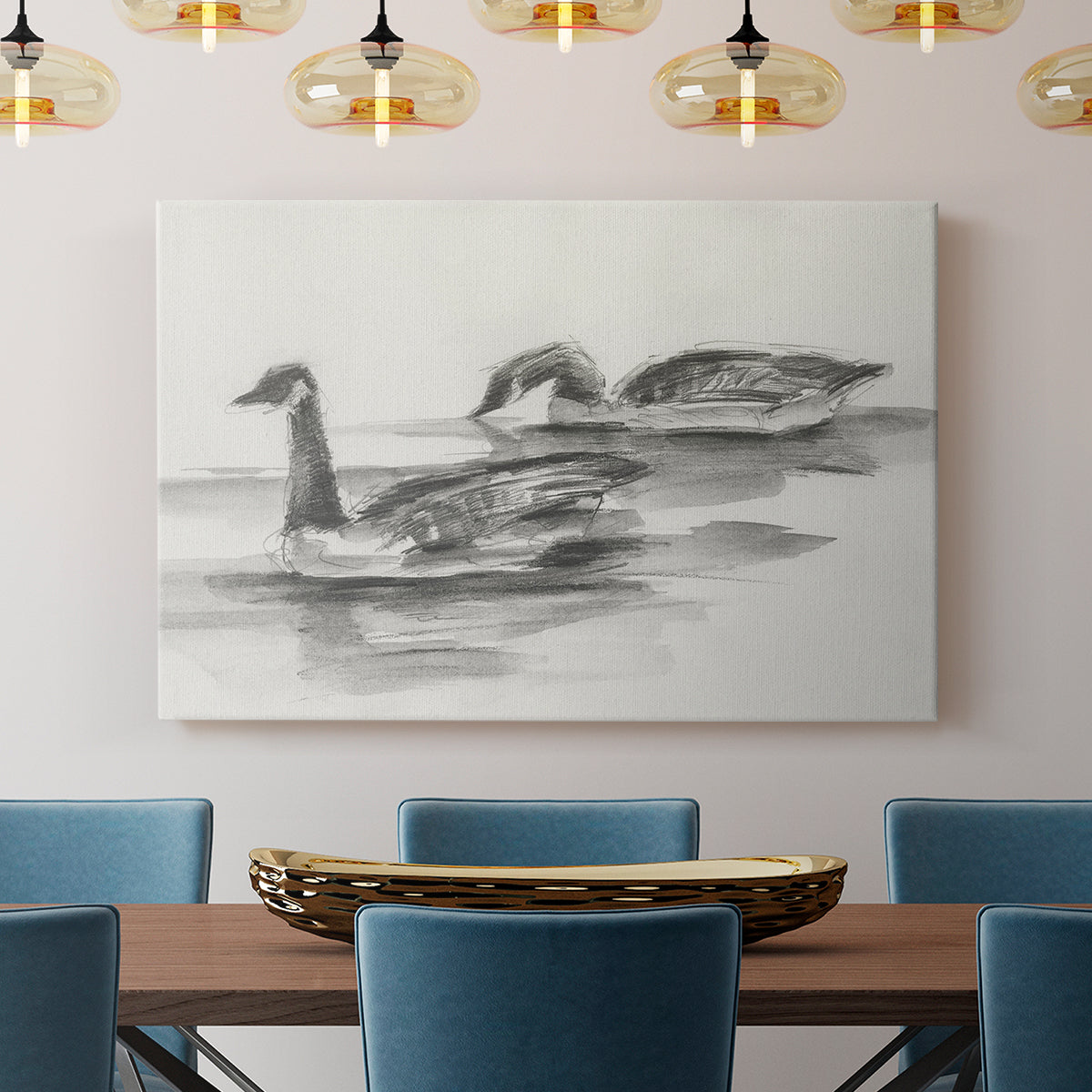Geese Study II - Canvas Art Print