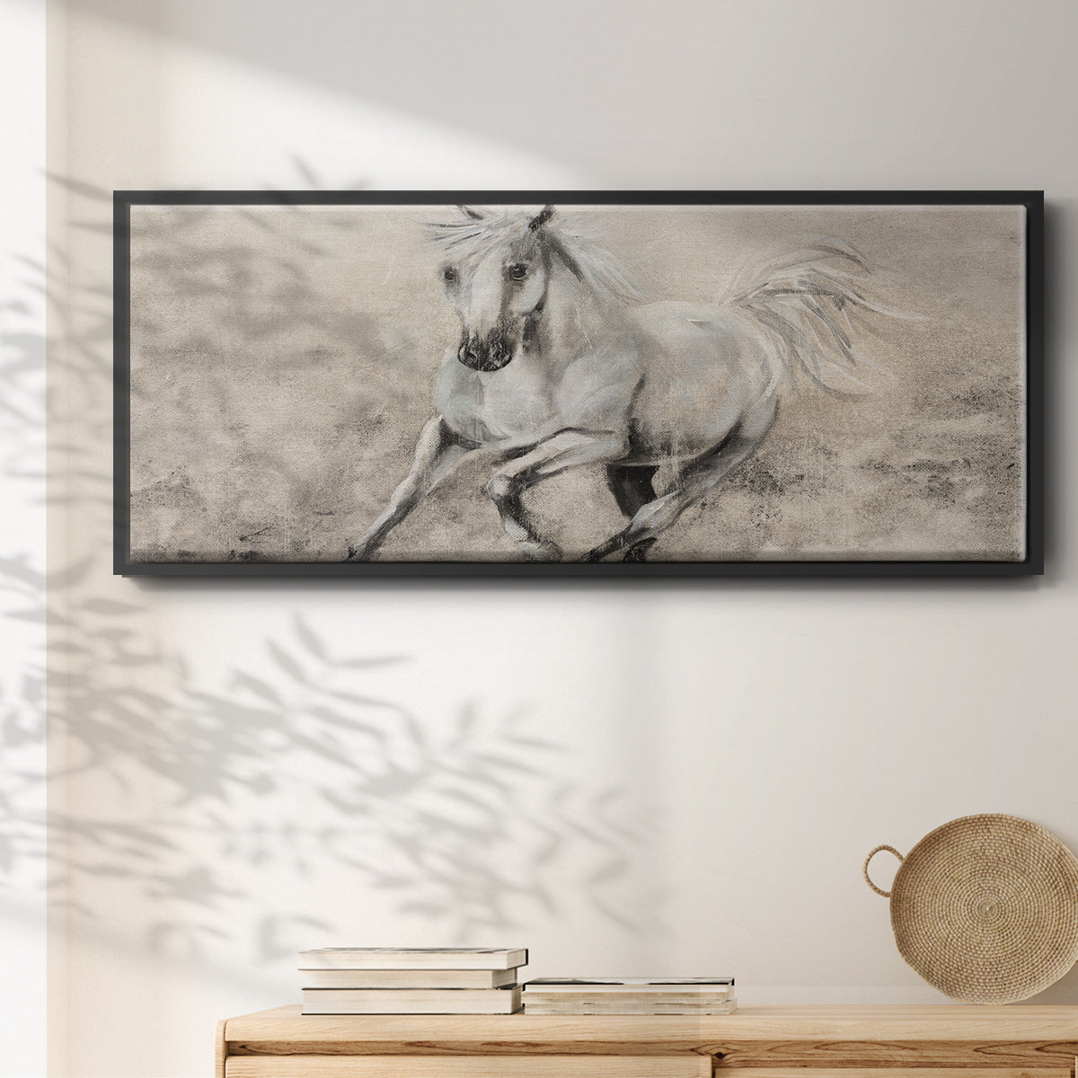 Majestic Stallion II - Floater Framed Canvas Print