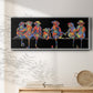Fun Monkeys - Floater Framed Canvas Print