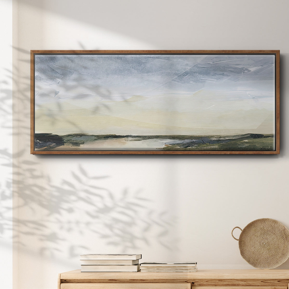 Green Ridge II - Floater Framed Canvas Print