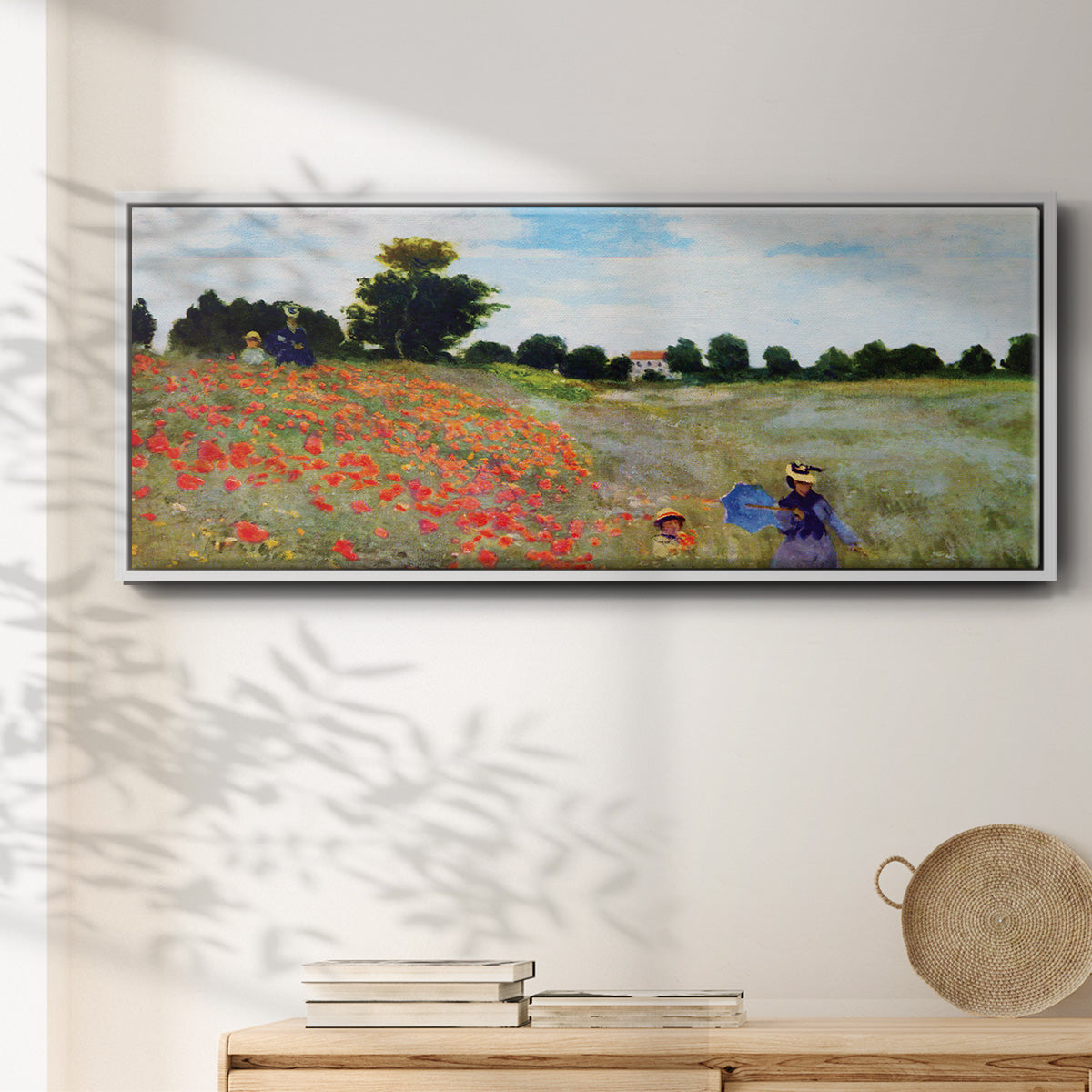 Poppies at Argenteuil - Floater Framed Canvas Print