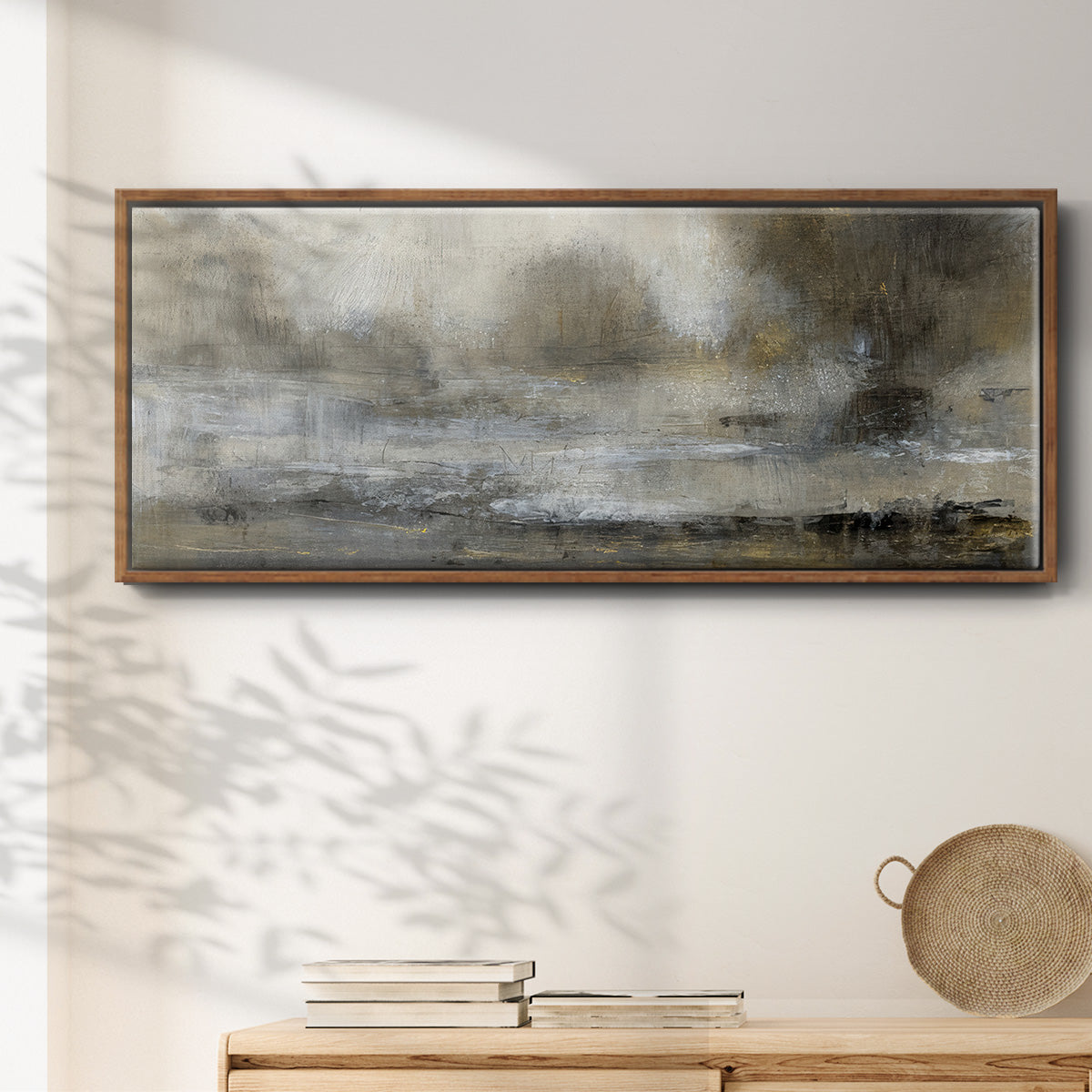 Gilt Landscape I - Floater Framed Canvas Print