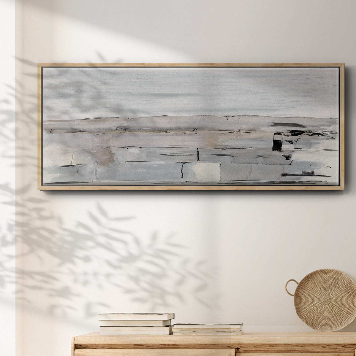 Faraway Field - Floater Framed Canvas Print