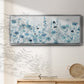 Endless Field of Blue - Floater Framed Canvas Print