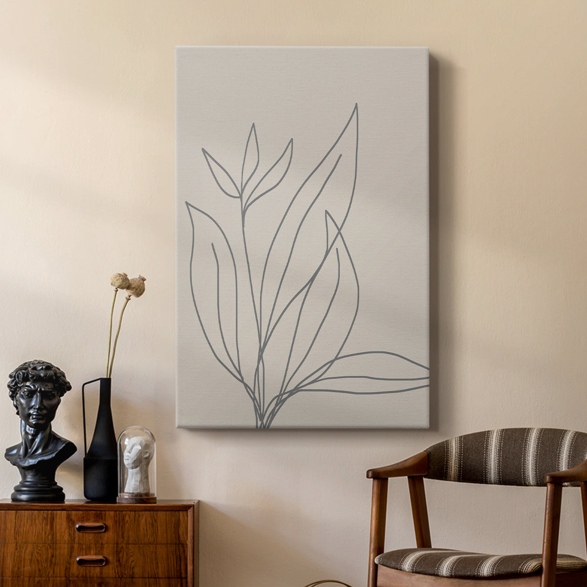 Neutral Lines I - Canvas Art Print