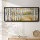 Birch Path I - Floater Framed Canvas Print
